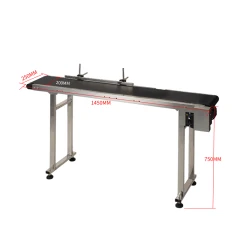 Inkjet Printer Industry Production Line Adjustable Speed Rubber PVC Portable Conveyor Belt