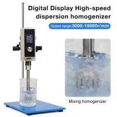Digital Display Mixer High-speed Control Timing Cosmetic or Food Homogenizer Lab Use
