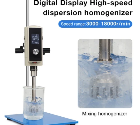 Digital Display Mixer High-speed Control Timing Cosmetic or Food Homogenizer Lab Use